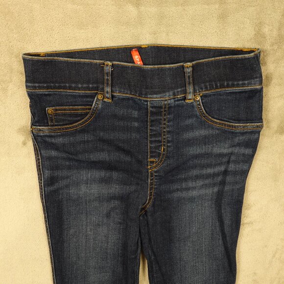 Spanx SPANXshape Original EveryWear Flare Jeans Women's small Petite Blue Denim - Picture 2 of 13